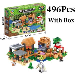 Unbranded (With Box) Building 496pcs Minecraft Block Toy Set Village Diy Puzzle Toys Abs K Unbranded (With Box) Building 496pcs Minecraft Block Toy Set Village Diy Puzzle Toys Abs K