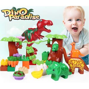 Unbranded Paradise Dinosaur 40pcs Themed Assembly Building Blocks Set Puzzle Children Toys Unbranded Paradise Dinosaur 40pcs Themed Assembly Building Blocks Set Puzzle Children Toys