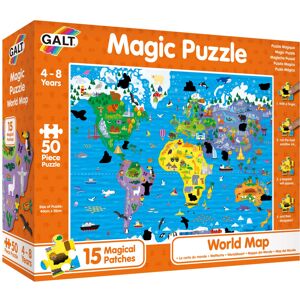 Galt Magic Puzzle - World Map, 50 Piece, Ages 4 to 8 Years Plus Galt Magic Puzzle - World Map, 50 Piece, Ages 4 to 8 Years Plus