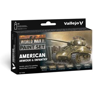 AV Vallejo Model Color Set - WWII American Armour&Infantry AV Vallejo Model Color Set - WWII American Armour&Infantry