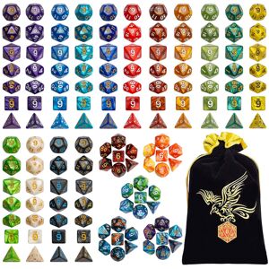 QMAY Polyhedral Dice, Dungeons and Dragons Dice Set 7 Sided Polyhedral DND for M QMAY Polyhedral Dice, Dungeons and Dragons Dice Set 7 Sided Polyhedral DND for M