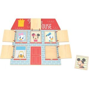 Disney Mouse House junior wooden puzzle 5 pieces - Mickey Mouse license - For ch Disney Mouse House junior wooden puzzle 5 pieces - Mickey Mouse license - For ch