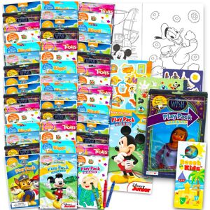 Disney (48 PACK) Grab & Go Play Packs Kids Coloring Books with Coloring Utensils Bulk P Disney (48 PACK) Grab & Go Play Packs Kids Coloring Books with Coloring Utensils Bulk P