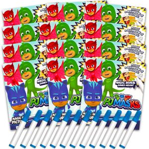 Disney PJ Masks Imagine Ink Coloring Book Set for Kids - Bundle with 12 Mini No-Mess Co Disney PJ Masks Imagine Ink Coloring Book Set for Kids - Bundle with 12 Mini No-Mess Co