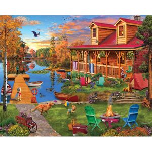 White Mountain Puzzles - Adventures at The Lake - 1000 Piece Jigsaw Puzzle White Mountain Puzzles - Adventures at The Lake - 1000 Piece Jigsaw Puzzle
