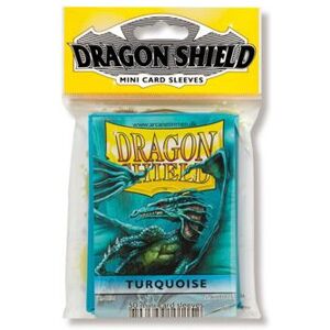 Asmodee Dragon Shield - Mini (50) - Turquoise Asmodee Dragon Shield - Mini (50) - Turquoise