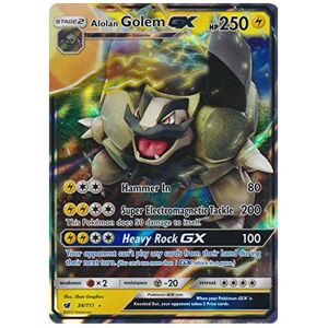 Pokémon Alolan Golem GX - 34/111 - Ultra Rare Pokémon Alolan Golem GX - 34/111 - Ultra Rare