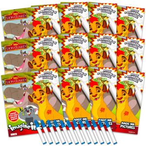 Disney Lion Guard Imagine Ink Coloring Book Set for Kids - 12 Pack No-Mess Magic Disney Lion Guard Imagine Ink Coloring Book Set for Kids - 12 Pack No-Mess Magic