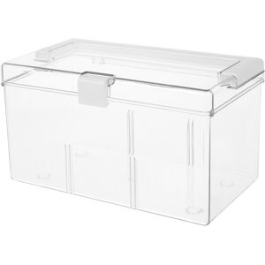 SOLUSTRE Trading Card Storage Box Acrylic Clear Hard Case Portable Organizer SOLUSTRE Trading Card Storage Box Acrylic Clear Hard Case Portable Organizer