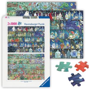 Ravensburger - 2 x Puzzle 1000 pièces - Fantastique Art Zoe Sandler - Premium Puzzle - Relax & Gift Ravensburger - 2 x Puzzle 1000 pièces - Fantastique Art Zoe Sandler - Premium Puzzle - Relax & Gift