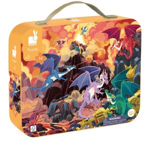 Janod 54 Piece Childrens Jigsaw Puzzle - Fiery Dragons - Giftable Carrying Case Janod 54 Piece Childrens Jigsaw Puzzle - Fiery Dragons - Giftable Carrying Case