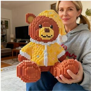 FLEMYE (M3027-A) 1000 Pcs/1200pcs/4000 Pcs Creative Small Particle Pajama Bear Building FLEMYE (M3027-A) 1000 Pcs/1200pcs/4000 Pcs Creative Small Particle Pajama Bear Building