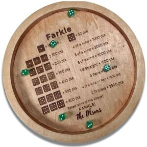 Unbranded Wooden Dice Tray for Farkle Classic Dice Game, Farkle Dice Tray, Farkle Classic Unbranded Wooden Dice Tray for Farkle Classic Dice Game, Farkle Dice Tray, Farkle Classic