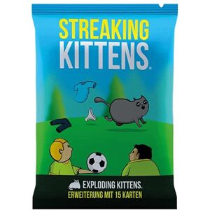 Asmodee Exploding Kittens, Streaking Kittens, Expansion, Party Game, Card Game, 2-5 Play Asmodee Exploding Kittens, Streaking Kittens, Expansion, Party Game, Card Game, 2-5 Play