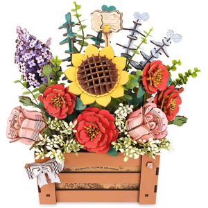 Rowood Wooden Bloom Box Flower Bouquet 3D Wooden Model Kit TW02H Rowood Wooden Bloom Box Flower Bouquet 3D Wooden Model Kit TW02H