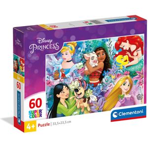 Clementoni - 26995 - Supercolor Puzzle - Disney Princess - 60 pieces - Made in I Clementoni - 26995 - Supercolor Puzzle - Disney Princess - 60 pieces - Made in I
