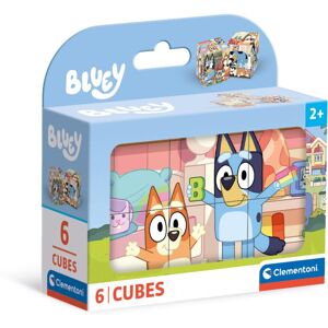 Clementoni Jigsaw Puzzle Bluey 6 Pieces - Cube Supercolor Puzzle For Children 2- Clementoni Jigsaw Puzzle Bluey 6 Pieces - Cube Supercolor Puzzle For Children 2-