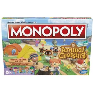 Monopoly Animal Crossing New Horizons Game Board for ages 8+, French Monopoly Animal Crossing New Horizons Game Board for ages 8+, French