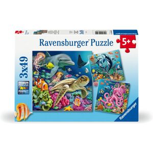 Ravensburger Underwater Sealife Adventure 3x 49 Pieces Jigsaw Puzzles for Kids A Ravensburger Underwater Sealife Adventure 3x 49 Pieces Jigsaw Puzzles for Kids A