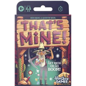 Hasbro Thats Mine! Card Game Ages 8 and Up 2 to 5 Players 20 Mins. Fast Hasbro Thats Mine! Card Game Ages 8 and Up 2 to 5 Players 20 Mins. Fast