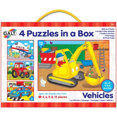 Galt 4 Puzzles In A Box Vehicles Galt 4 Puzzles In A Box Vehicles
