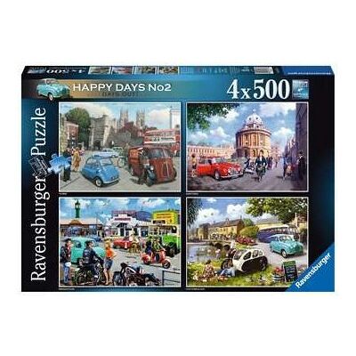 Ravensburger - Happy Days No 2 - 4 x 500-piece - Puzzle Ravensburger - Happy Days No 2 - 4 x 500-piece - Puzzle