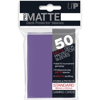 Ultra Pro 50ct Pro-Matte Purple Standard Deck Protectors Ultra Pro 50ct Pro-Matte Purple Standard Deck Protectors