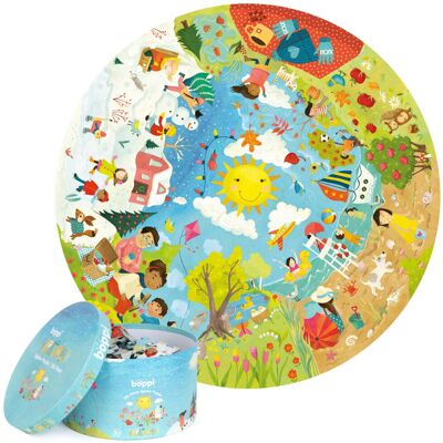 boppi 150 Piece Round Jigsaw Puzzle - Seasons boppi 150 Piece Round Jigsaw Puzzle - Seasons