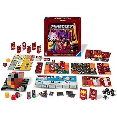 Ravensburger Minecraft Portal Dash Immersive Strategy Board Game for Adults and Ravensburger Minecraft Portal Dash Immersive Strategy Board Game for Adults and