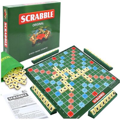 XYTGOGO (Large set) Scrabble Board Game Spelling Puzzle Game Educational Toy Family Part XYTGOGO (Large set) Scrabble Board Game Spelling Puzzle Game Educational Toy Family Part