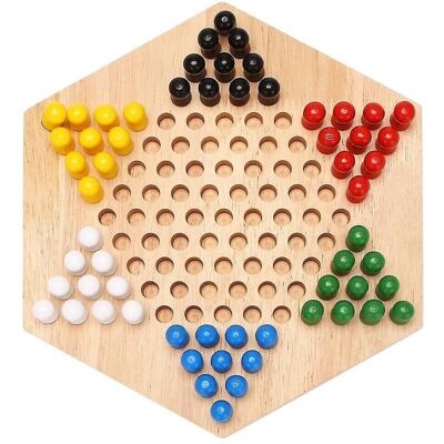 Unbranded Wooden Chinese Checkers Family Game Set Unbranded Wooden Chinese Checkers Family Game Set