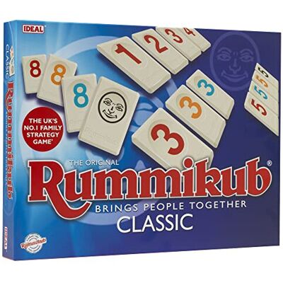 IDEAL Rummikub Classic game: Brings people together Family Strategy Games For 2- IDEAL Rummikub Classic game: Brings people together Family Strategy Games For 2-