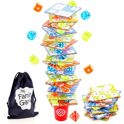 The Magic Toy Shop Dice Tower Stacking Board Game Dices Tiles Family Fun Stackab The Magic Toy Shop Dice Tower Stacking Board Game Dices Tiles Family Fun Stackab