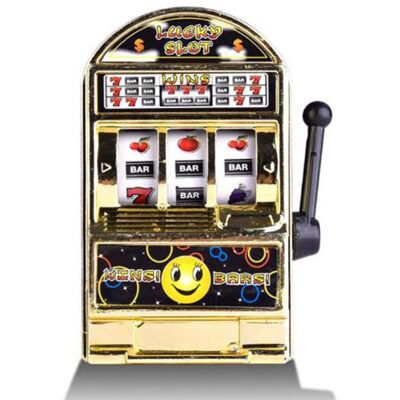 GreenZech (Gold) Plastic Mini Cute Fruit Pattern Slot Machine Toy for Children GreenZech (Gold) Plastic Mini Cute Fruit Pattern Slot Machine Toy for Children