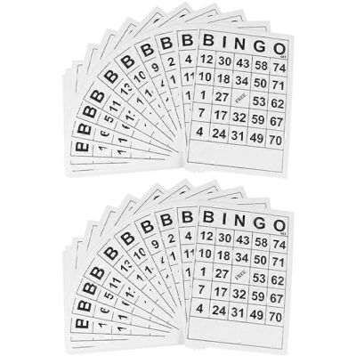 Kricely (As show, One size) 120Pcs Interesting Bingo Game Household Bingo Paper Sheets I Kricely (As show, One size) 120Pcs Interesting Bingo Game Household Bingo Paper Sheets I