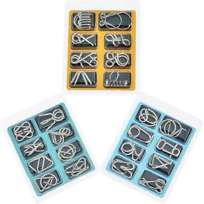 Kricely (As show, One size) 24 Pcs IQ Test Mind Game Toys IQ Toys Brain Teaser Metal Wir Kricely (As show, One size) 24 Pcs IQ Test Mind Game Toys IQ Toys Brain Teaser Metal Wir