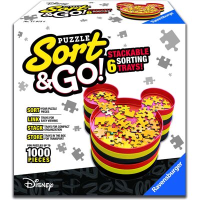 Ravensburger 17975 Disney Mickey Mouse Sort & Go Jigsaw Puzzle Accessory - Sturd Ravensburger 17975 Disney Mickey Mouse Sort & Go Jigsaw Puzzle Accessory - Sturd