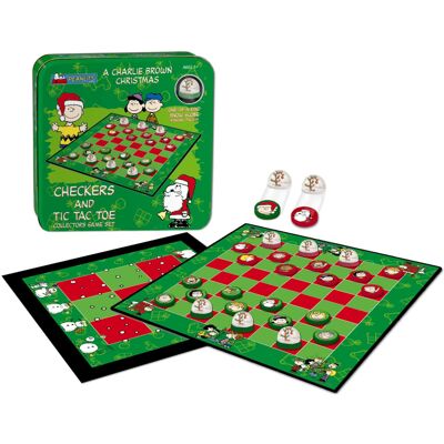 USAopoly Checkers/Tic Tac Toe Tin Charlie Brown Christmas USAopoly Checkers/Tic Tac Toe Tin Charlie Brown Christmas