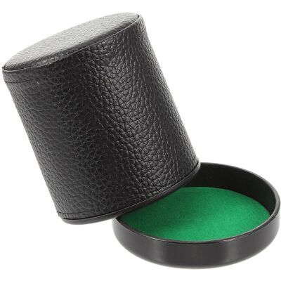 Kricely (As show, One size) 1 Set Of Leather Dice Cup with Lid Mute Shaking Dice Cup Del Kricely (As show, One size) 1 Set Of Leather Dice Cup with Lid Mute Shaking Dice Cup Del