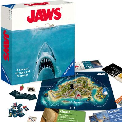 Ravensburger Jaws Board Game - Thrilling Strategy and Suspense Game for Teens an Ravensburger Jaws Board Game - Thrilling Strategy and Suspense Game for Teens an