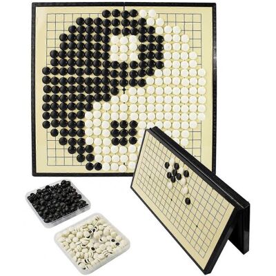 Unbranded Portable Go Game Board Set19x19,Foldable Weiqi Board Game with Magnetic Plastic Unbranded Portable Go Game Board Set19x19,Foldable Weiqi Board Game with Magnetic Plastic