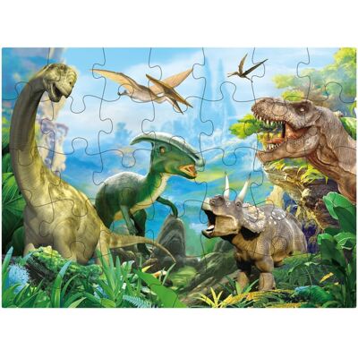 MyReiDo Dinosaur Jigsaw Puzzle for Kids Age 3-5 4-8 Year Old, 35 Piece Jumbo Toddler Flo MyReiDo Dinosaur Jigsaw Puzzle for Kids Age 3-5 4-8 Year Old, 35 Piece Jumbo Toddler Flo