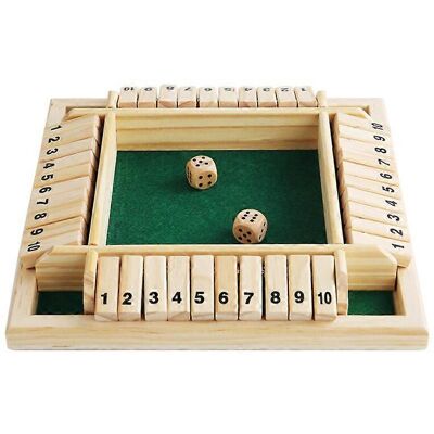Unbranded (As show, One size) Wooden Dice Game, Classic Board Game, Wooden Games with 2 Di Unbranded (As show, One size) Wooden Dice Game, Classic Board Game, Wooden Games with 2 Di