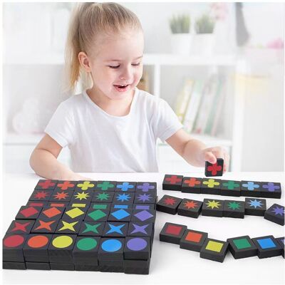 Unbranded Early Qwirkle Educational Toys Wooden Parent Child Two Player Chess Gift Game Unbranded Early Qwirkle Educational Toys Wooden Parent Child Two Player Chess Gift Game