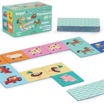 boppi Farmyard Picture Dominoes Game - Board Game boppi Farmyard Picture Dominoes Game - Board Game