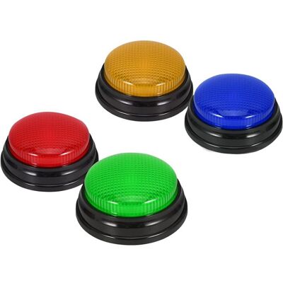 Unbranded 4 Pack Buzzers for Trivia Games, Answer Buzzers for Classroom, Game Buzzers with Unbranded 4 Pack Buzzers for Trivia Games, Answer Buzzers for Classroom, Game Buzzers with