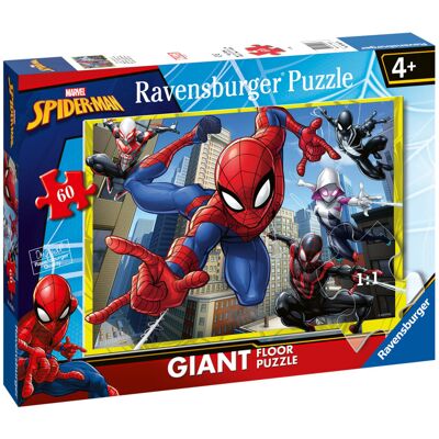 Ravensburger Marvel Spiderman Toys - 60 Piece Giant Floor Jigsaw Puzzle for Kids Ravensburger Marvel Spiderman Toys - 60 Piece Giant Floor Jigsaw Puzzle for Kids