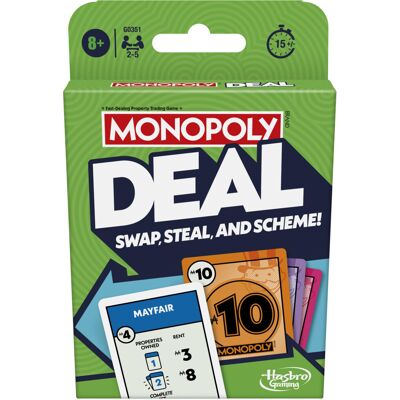 Monopoly Hasbro Gaming Deal Strategy Card Game for 8+ Year Old Kids, for 2-5 Pla Monopoly Hasbro Gaming Deal Strategy Card Game for 8+ Year Old Kids, for 2-5 Pla