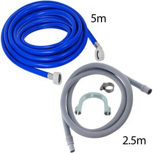 Universal Fill Hose + Drain Hose Extension Set for BEKO BLOMBERG Washing Machine & Dishwas Universal Fill Hose + Drain Hose Extension Set for BEKO BLOMBERG Washing Machine & Dishwas