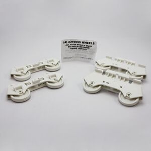 Whirlpool 4 Pack Lower Rack Rollers - Dishwasher Part Whirlpool 4 Pack Lower Rack Rollers - Dishwasher Part